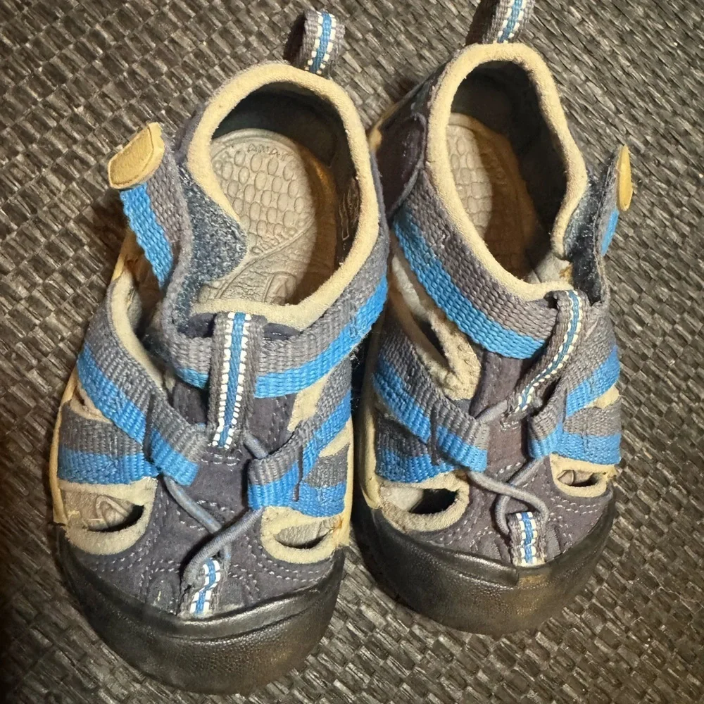 Keen Kids Blue and Tan Adventure Sandals